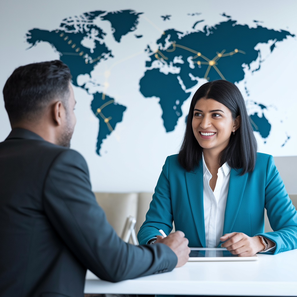 Professional global workforce concept